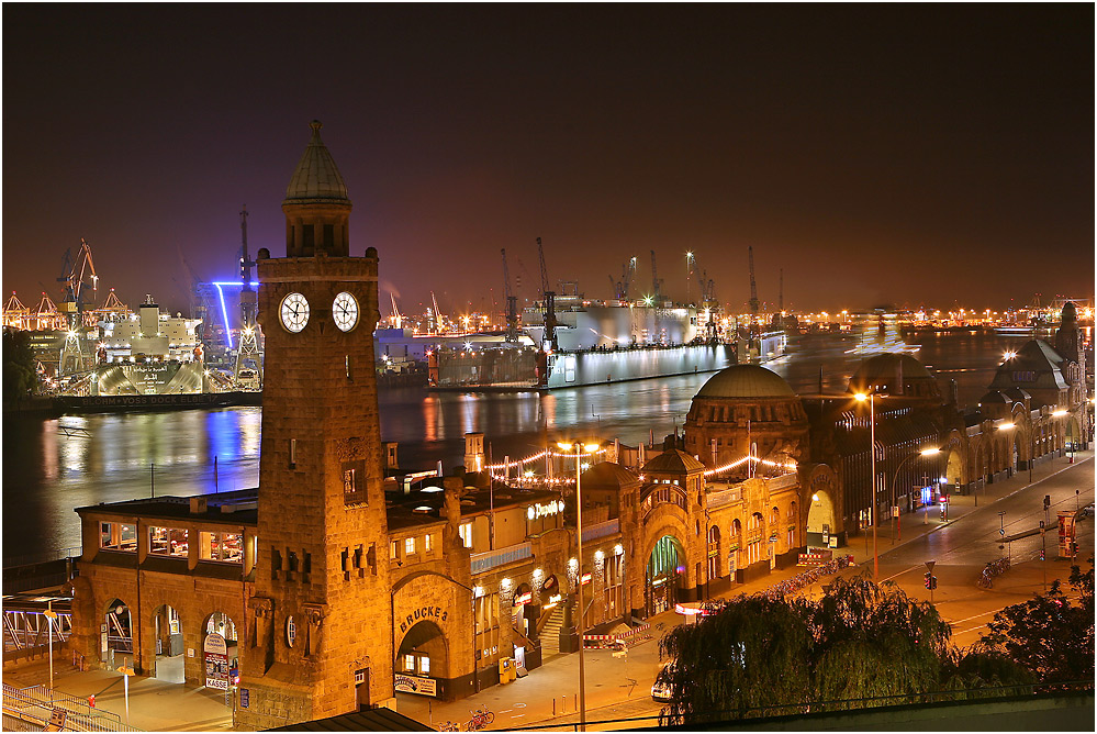 Hamburg nachts um 00:50 Uhr