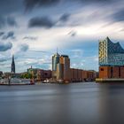 Hamburg Panorama Elbphilharmonie Elbe