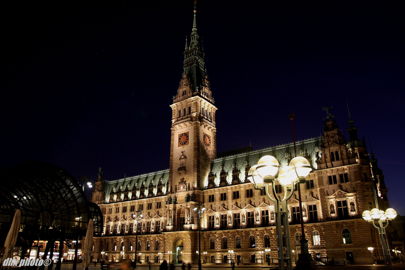 Hamburg Rathaus im März - Hamburg City Hall