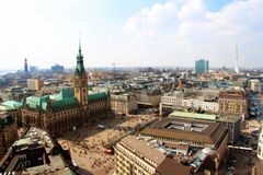 Hamburg; Rathausmarkt.