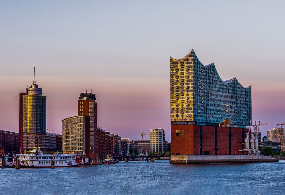 hamburg skyline 2 Foto &amp; Bild world, sonnenuntergang, hamburg Bilder