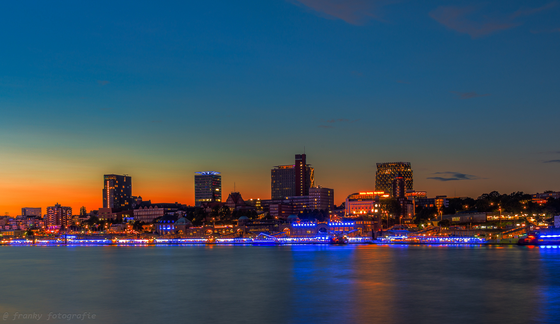 Hamburg skyline..