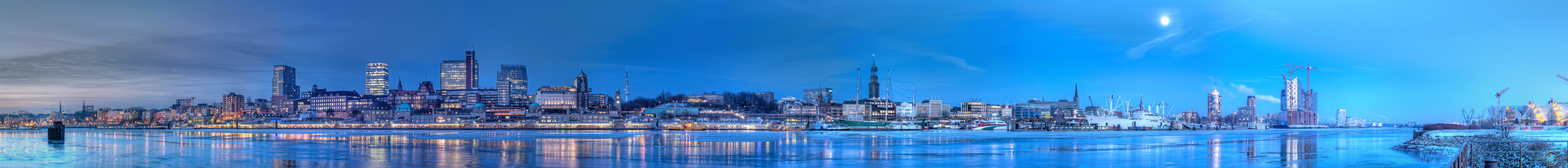 Hamburg Skyline HDR Panorama