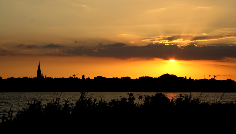 Hamburg Sonnenuntergang