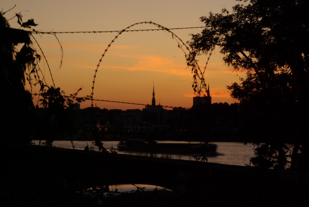 Hamburg - Sonnenuntergang an der Elbe