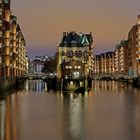 Hamburg, Speicherstadt am Abend