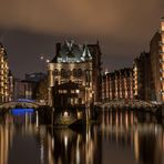 Hamburg Speicherstadt bei Nacht