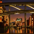 Hamburg Speicherstadt bei Nacht