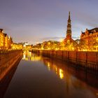 Hamburg Speicherstadt bei Niedrigwasser