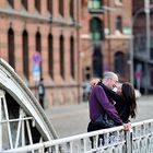 Hamburg - Speicherstadt, das Liebespaar