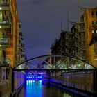 Hamburg Speicherstadt / Hafencity bei Nacht