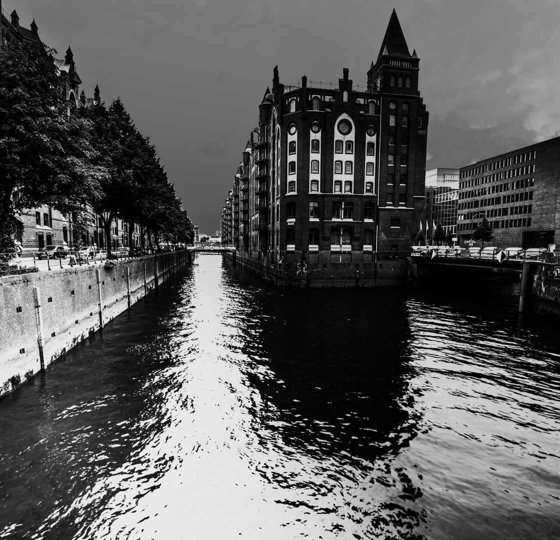 Hamburg Speicherstadt im Nacht