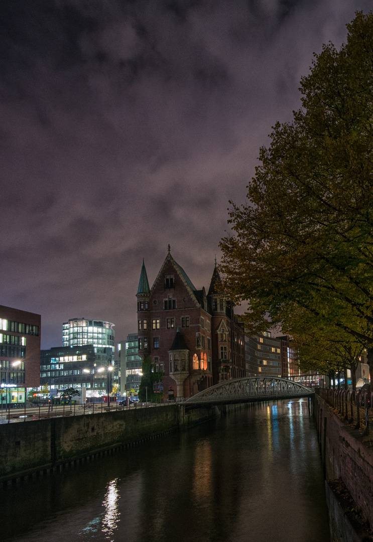 Hamburg Speicherstadt im Nacht 2