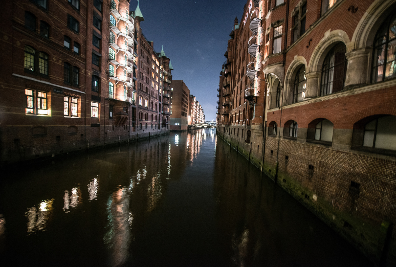 Hamburg Speicherstadt im Nacht