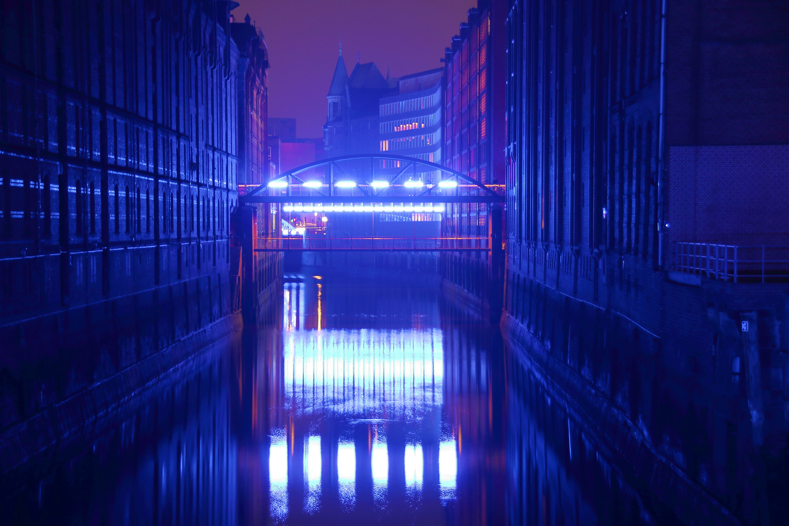 Hamburg Speicherstadt in Blau