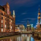 Hamburg Speicherstadt und Hauptkirche St. Katharinen