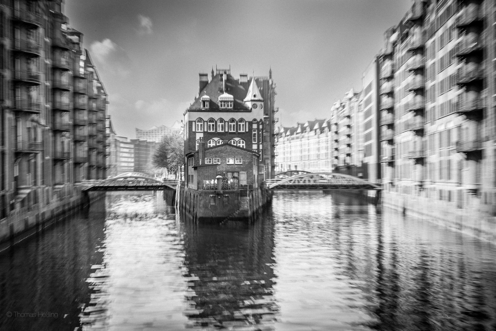 Hamburg. Speicherstadt. Wasserschloss.