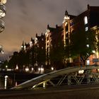 Hamburg Speicherstand bei Nacht