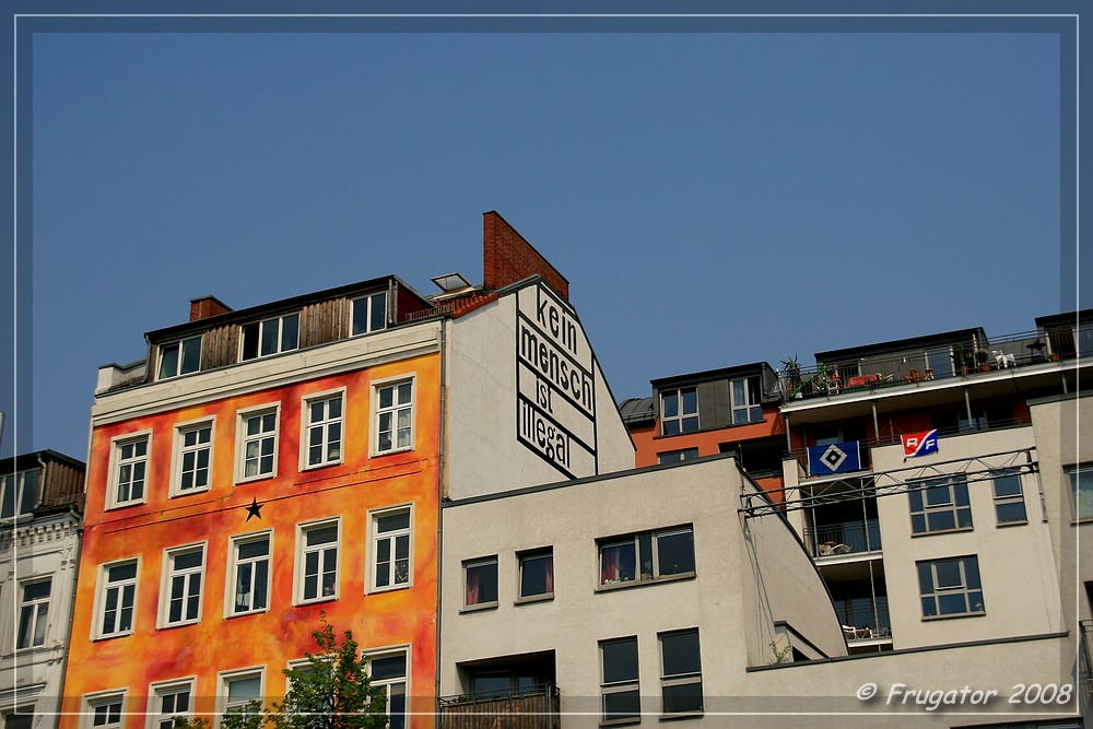 Hamburg - St.Pauli, Hafenstrasse...