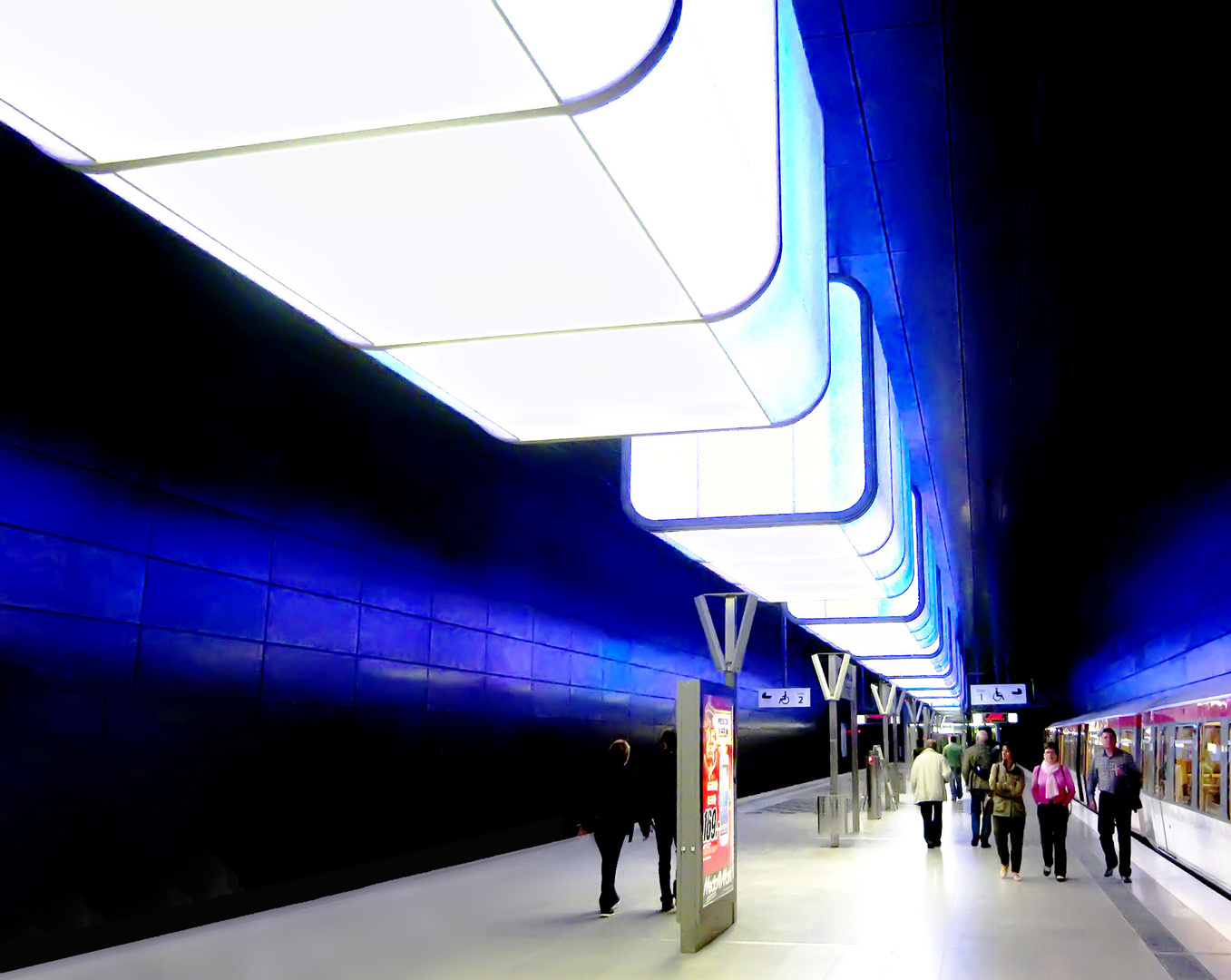 Hamburg, U-Bahn Station Hafencity/Universität 