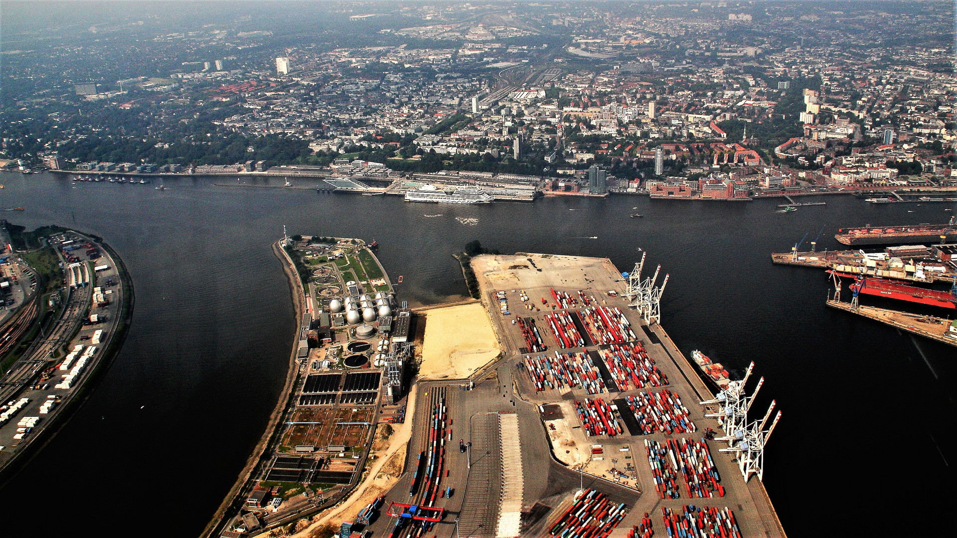 Hamburg und die Elbe