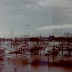 Hamburg und Hochwasser Köln mit Messeturm 1995