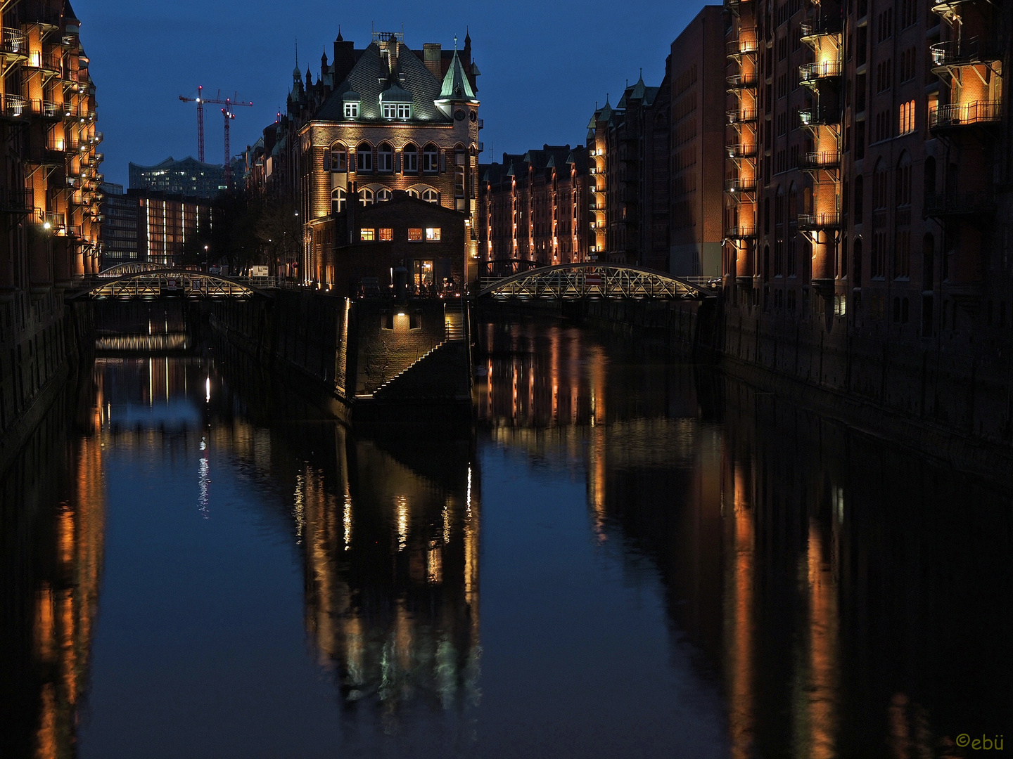 Hamburg - Wasserschlößchen - Blaue Stunde