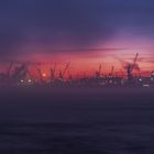 Hamburg zum Sonnenaufgang