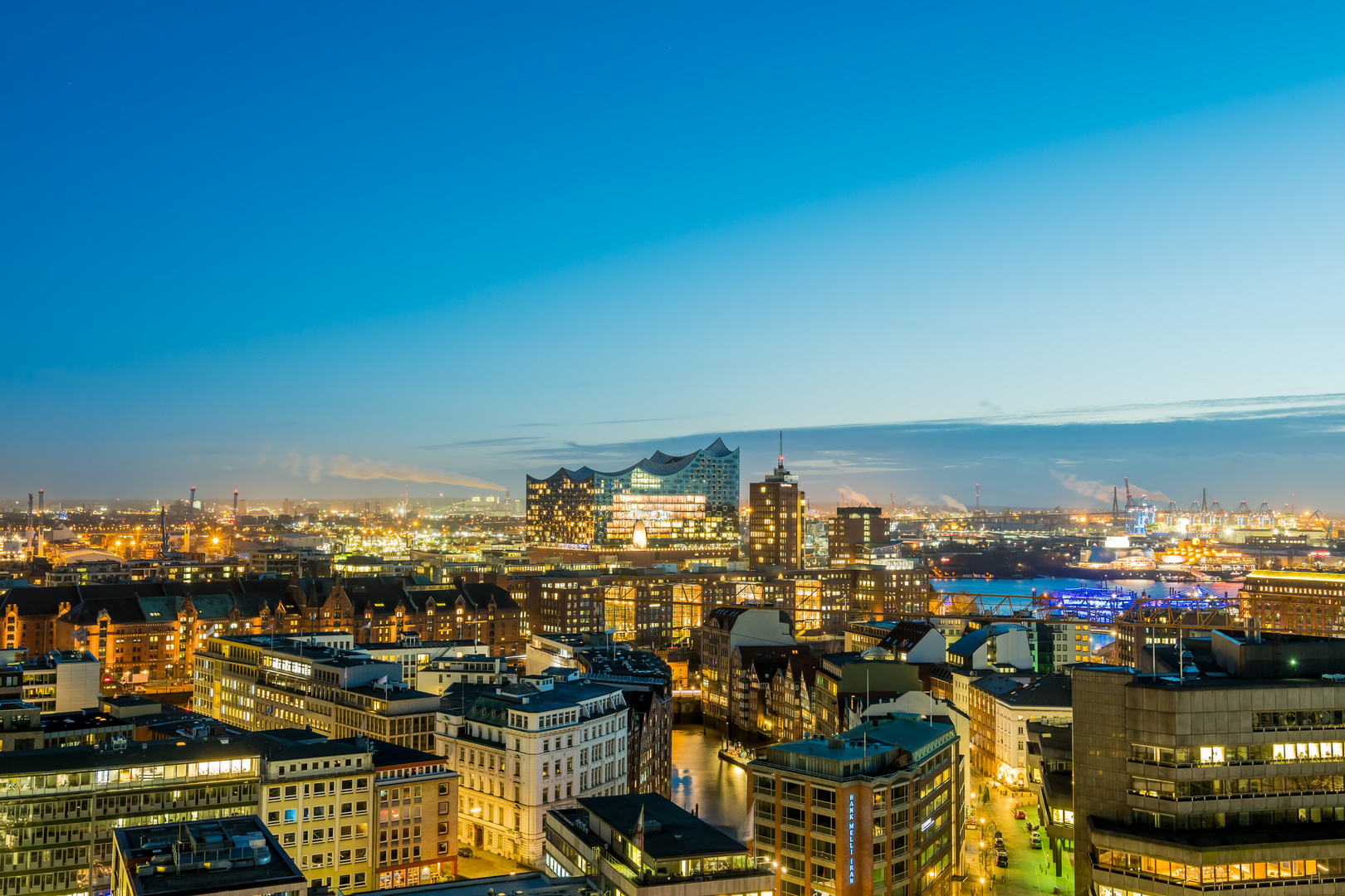 Hamburg zur blaue Stunde