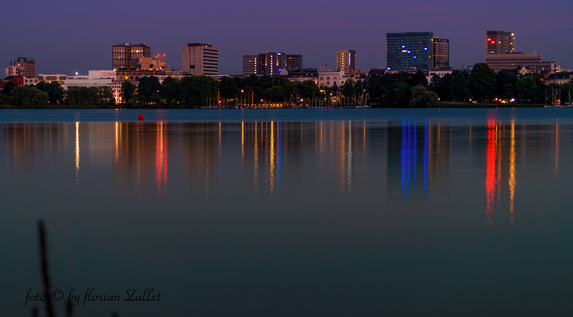 Hamburg_Alster_im Abendlicht