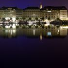 Hamburger Binnenalster bei Nacht