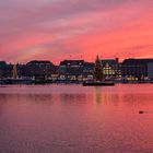 Hamburger Binnenalster zur Weihnachtszeit