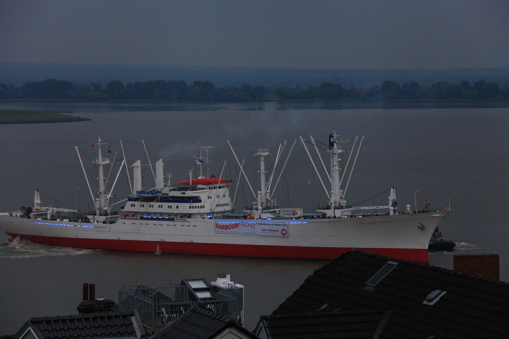 Hamburger Cruise-Days 2015 - Museumsschiff "Cap San Diego" auf der Elbe