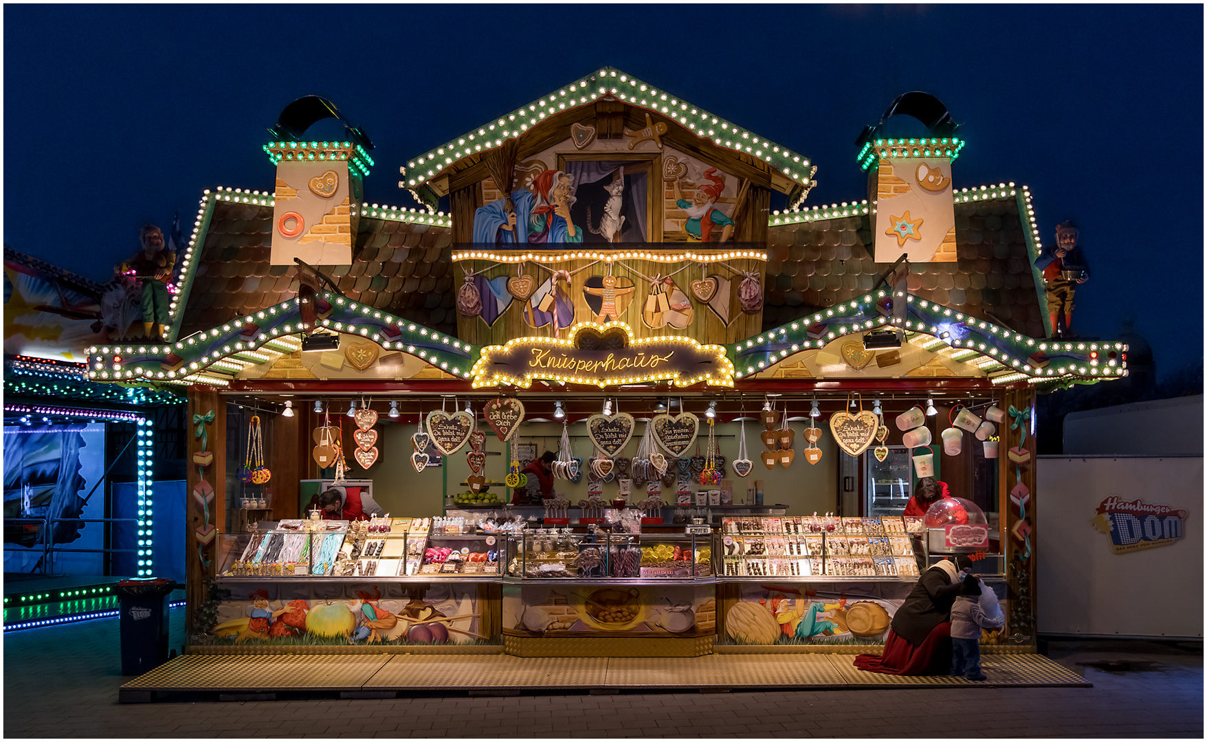 Hamburger Dom 2021: "Das Knusperhaus"