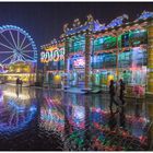 Hamburger Dom '23 on rainy days: "Rotor und Riesenrad"