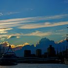 Hamburger Hafen - Abendstimmung