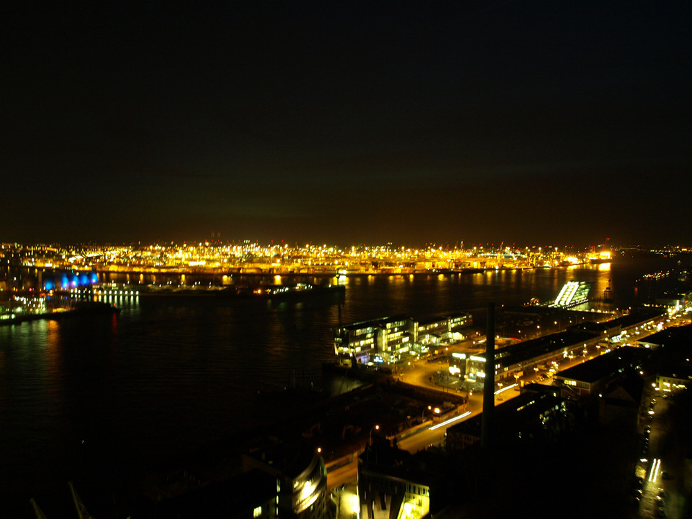 Hamburger Hafen am Abend 1