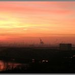 Hamburger Hafen am Abend