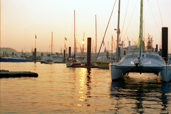 Hamburger Hafen am Abend