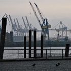 Hamburger Hafen am Abend