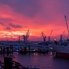 Hamburger Hafen am Morgen