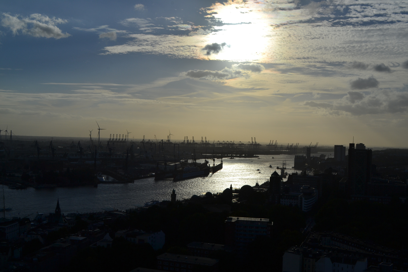 Hamburger Hafen am Nachmittag