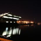 Hamburger Hafen bei Nacht