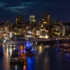 Hamburger Hafen bei Nacht