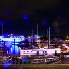 Hamburger Hafen bei Regen