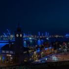 Hamburger Hafen Blue Night 1