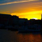 Hamburger Hafen im Sonnenuntergang 2