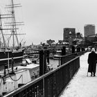 Hamburger Hafen im Winter