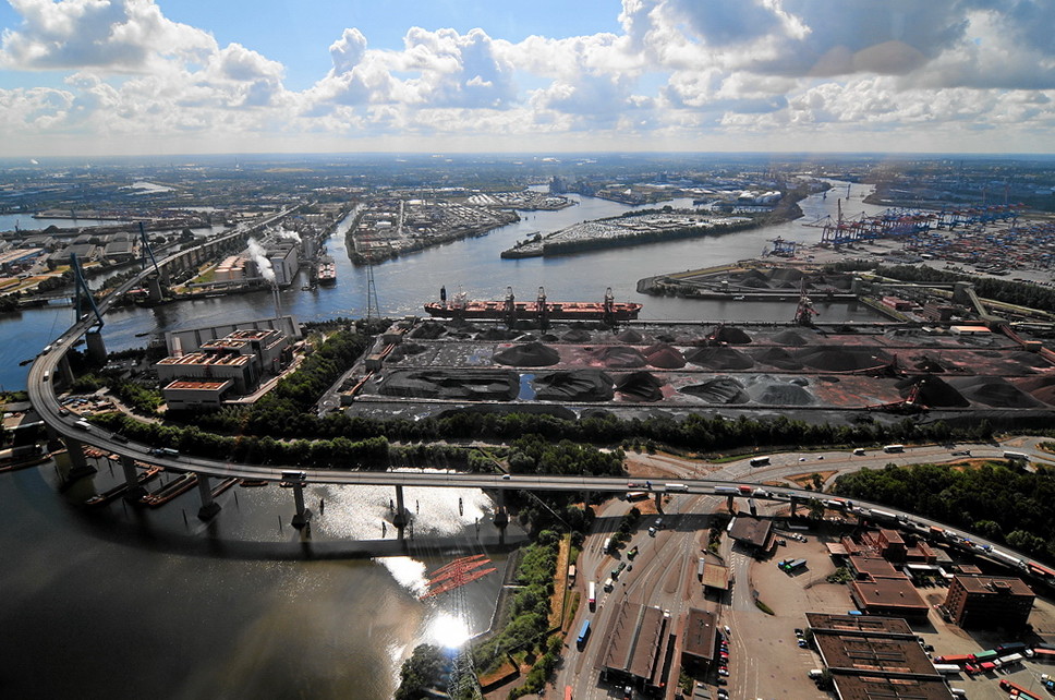 Hamburger Hafen - Köhlbrandbrücke