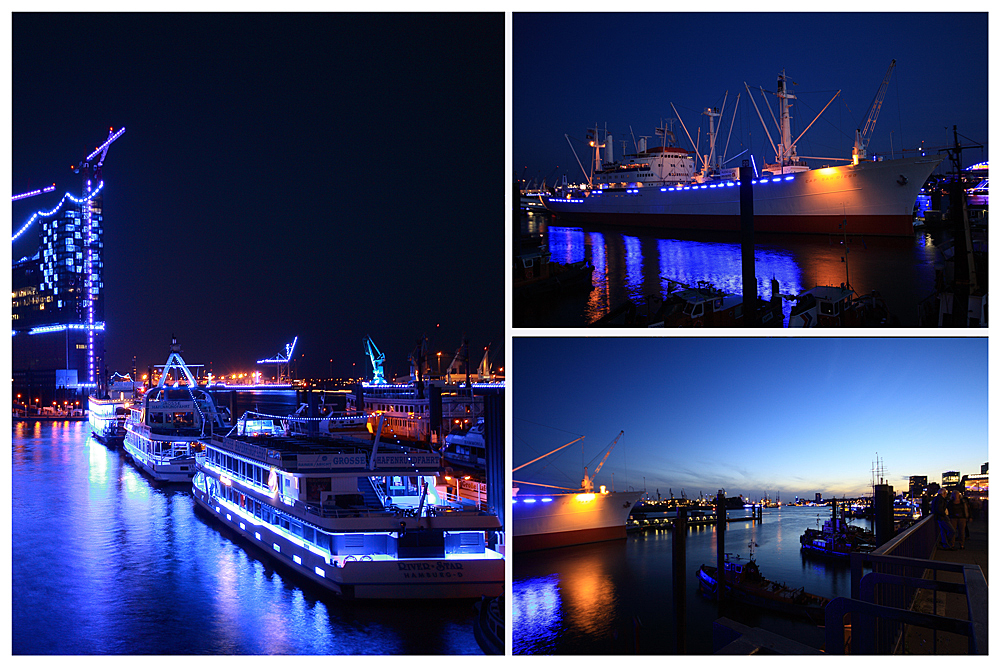 Hamburger Hafen macht "Blau"